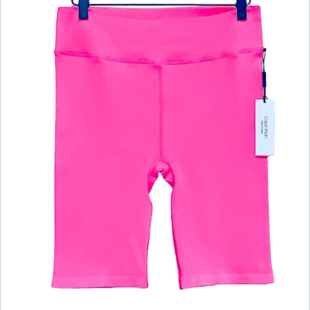 Calvin Klein | Hot Pink Ribbed Biker Short NEW - Picture 5 of 13